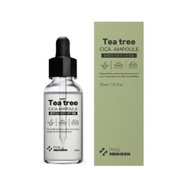 [PAUL MEDISON] Tea Tree Cica Ampoule 30ml – Soothes Red & Sensitive Skin, Strengthens Barrier & Provides Anti-Aging Care with Niacinamide & Adenosine - Made in Korea